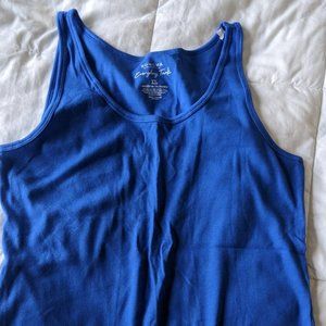 Women's Royal Blue Ribbed Tank - Size XL
